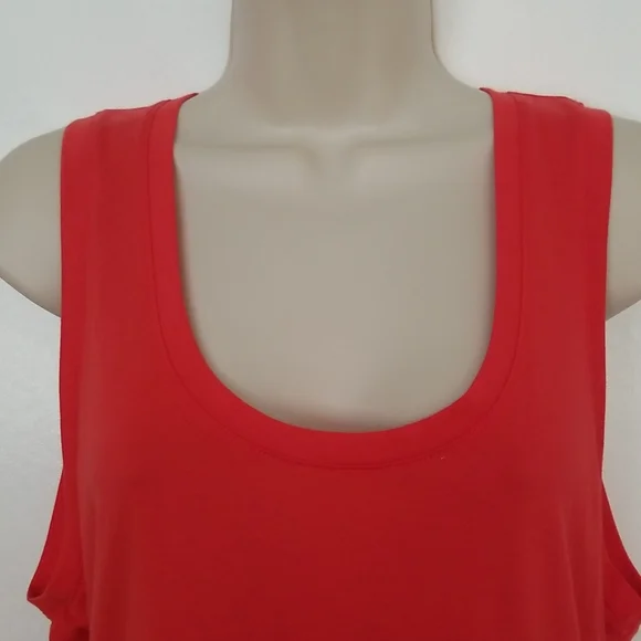 Fabletics Mariela Tank Color: Scarlet XL NWT Open Back with Tie - Picture 4 of 11